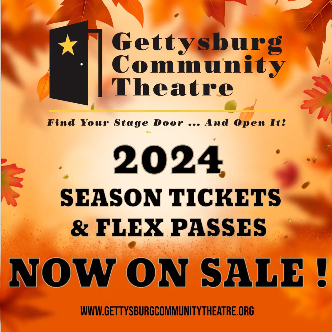A poster for the gettysburg community theatre.